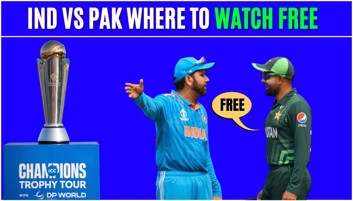 Ind vs Pak Where to Watch Free