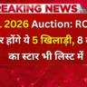 IPL 2026 mini auction में RCB के 5 खिलाड़ियों की रिलीज़ लिस्ट, 8 करोड़ वाला भी शामिल